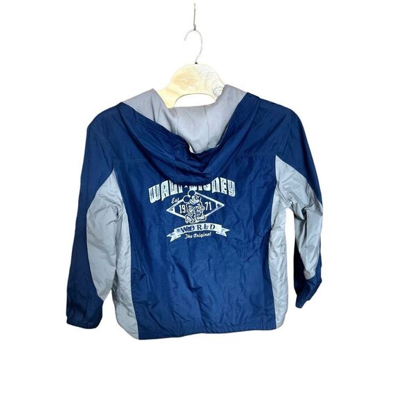 Walt Disney World XXL Full Zip Hooded Lined Jacket Navy and Grey - Picture 2 of 5